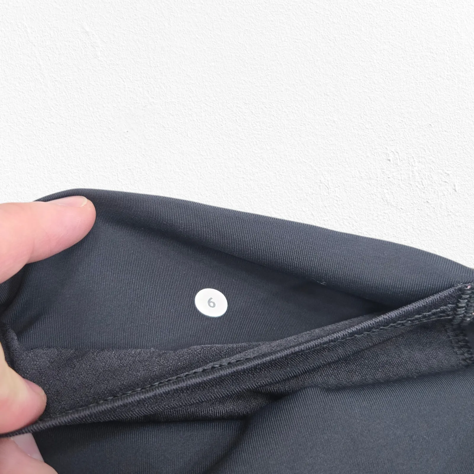 lululemon Jet Crop Pinstripe Brushed Mid Rise Studio Leggings Gray Size 6 - Image 7