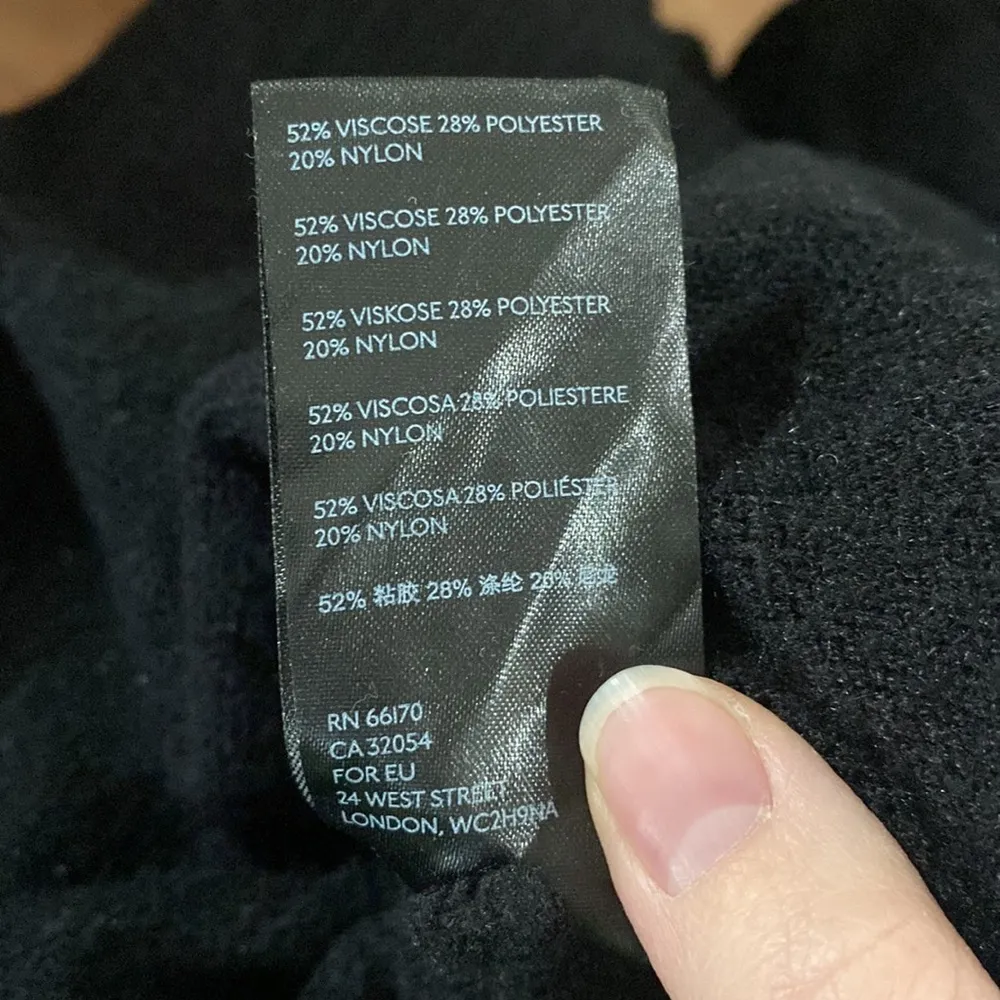 Anthropologie Paloma Cowl neck plush oversized balloon sleeve sweater black sz S - Image 14