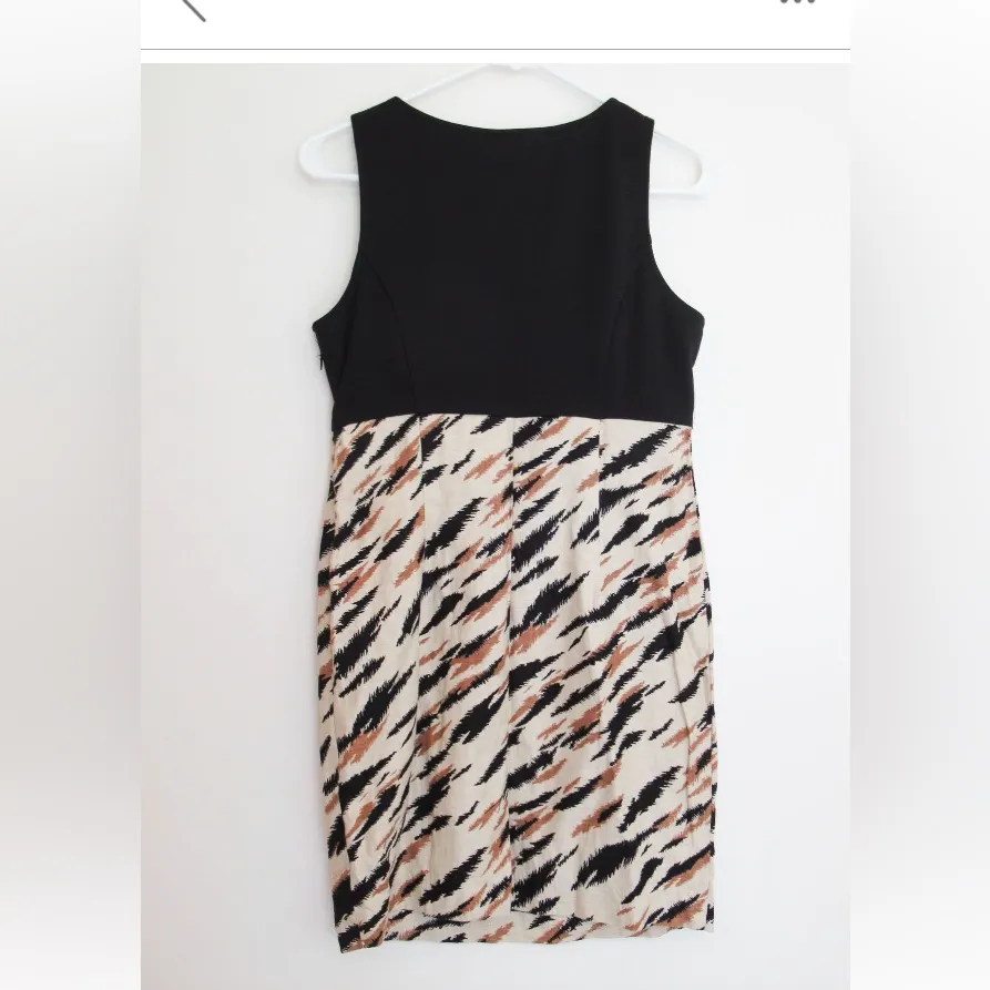 NWT Twenty One Womens Size Large Black Taupe printed sleeveless Dress - Image 2