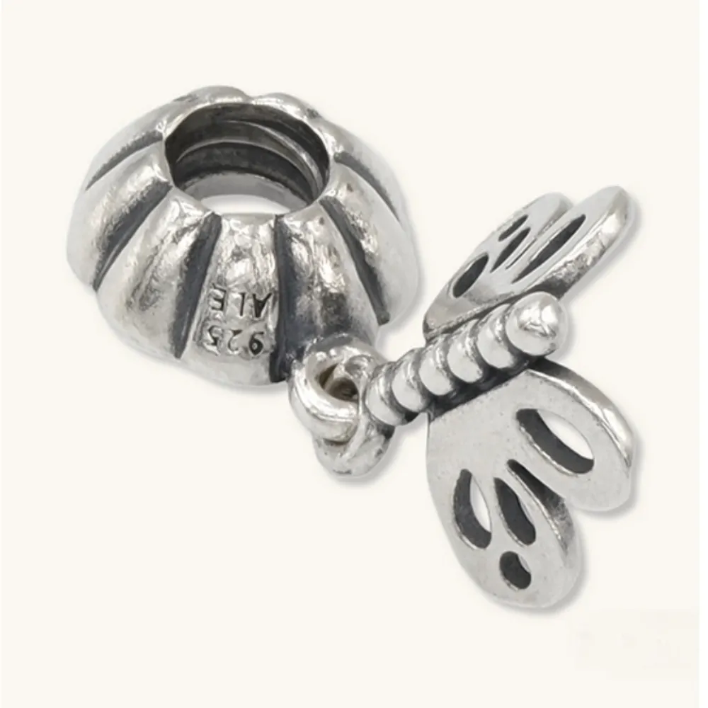 Pandora  Friends Forever Sterling Silver Butterfly Dangle Charm - Image 3