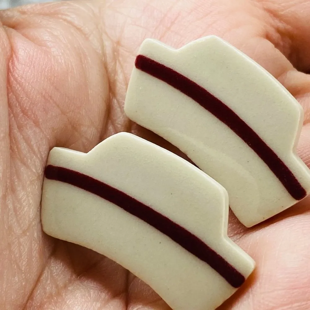 Nurse Cap Hat Earrings Pierced RN LPN Graduation Retirement Gift Vintage 1988 - Image 16