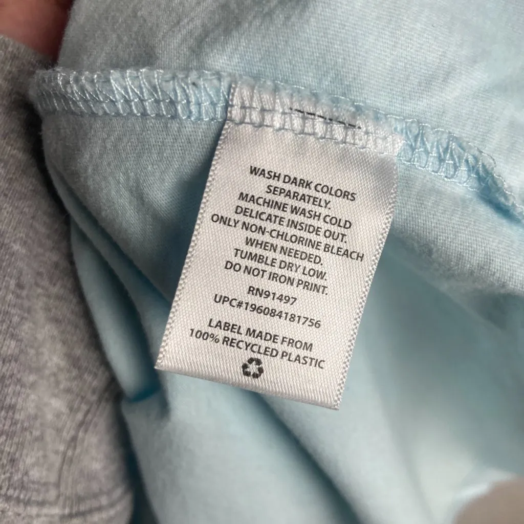 Britney Spears Band Tee Size Large Blue Graphic T Shirt Y2K Oversized Cotton - Image 5