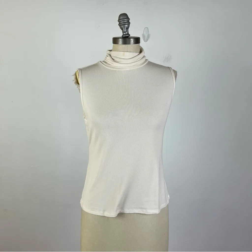 Theory Sleeveless Turtleneck Sweater - Image 2