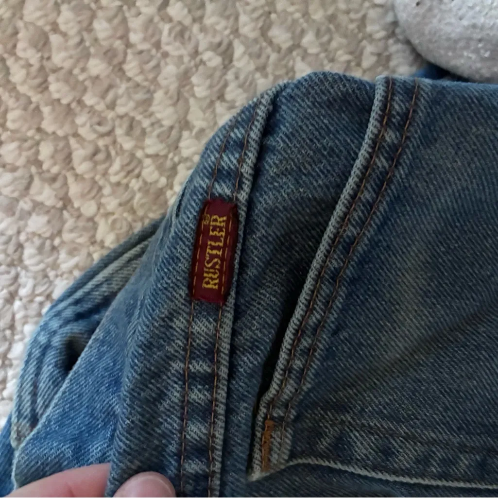 Rustler vintage denim Blue Jeans preloved (read description) - Image 3