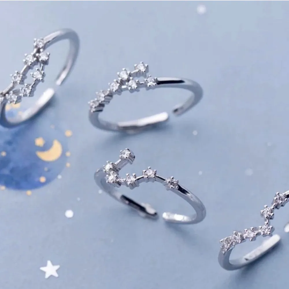 925 Silver Taurus Zodiac Necklace & Adjustable Ring - Image 8