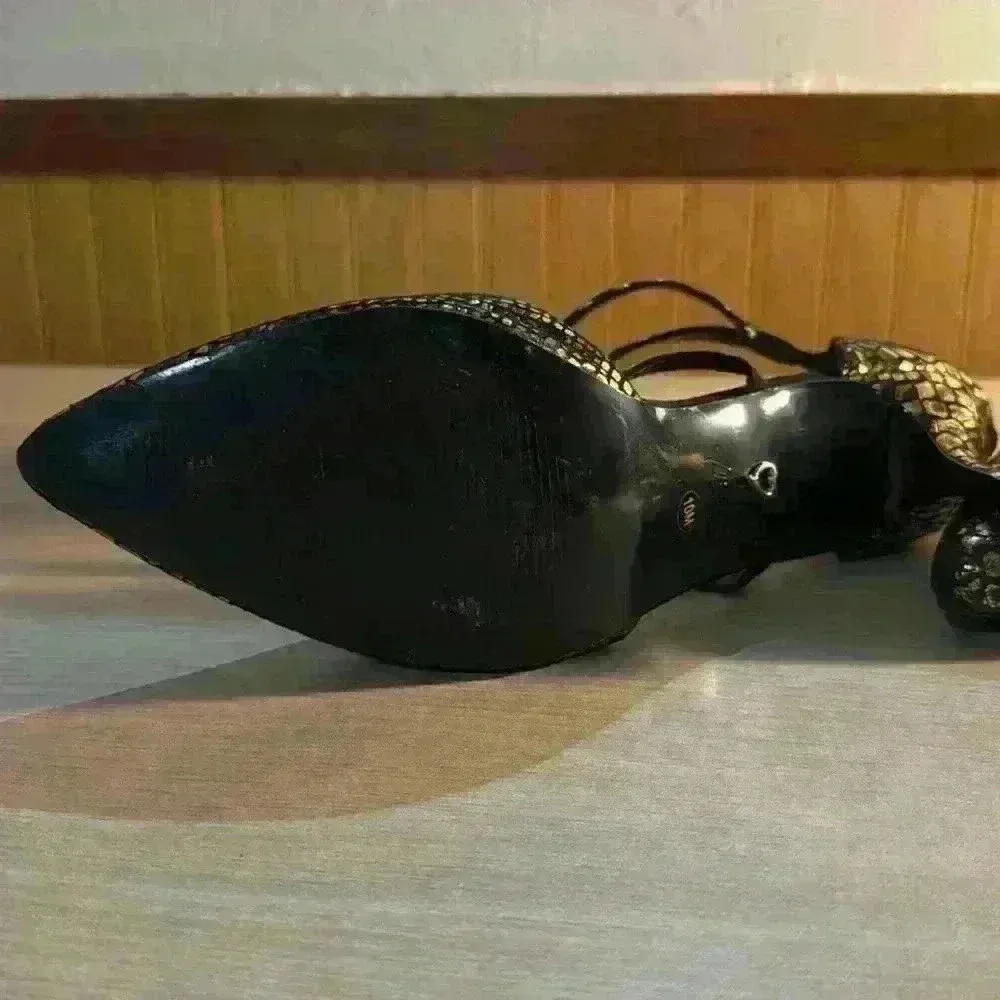 Thalia Sodi Leopard & Snake Print Heels - Image 5