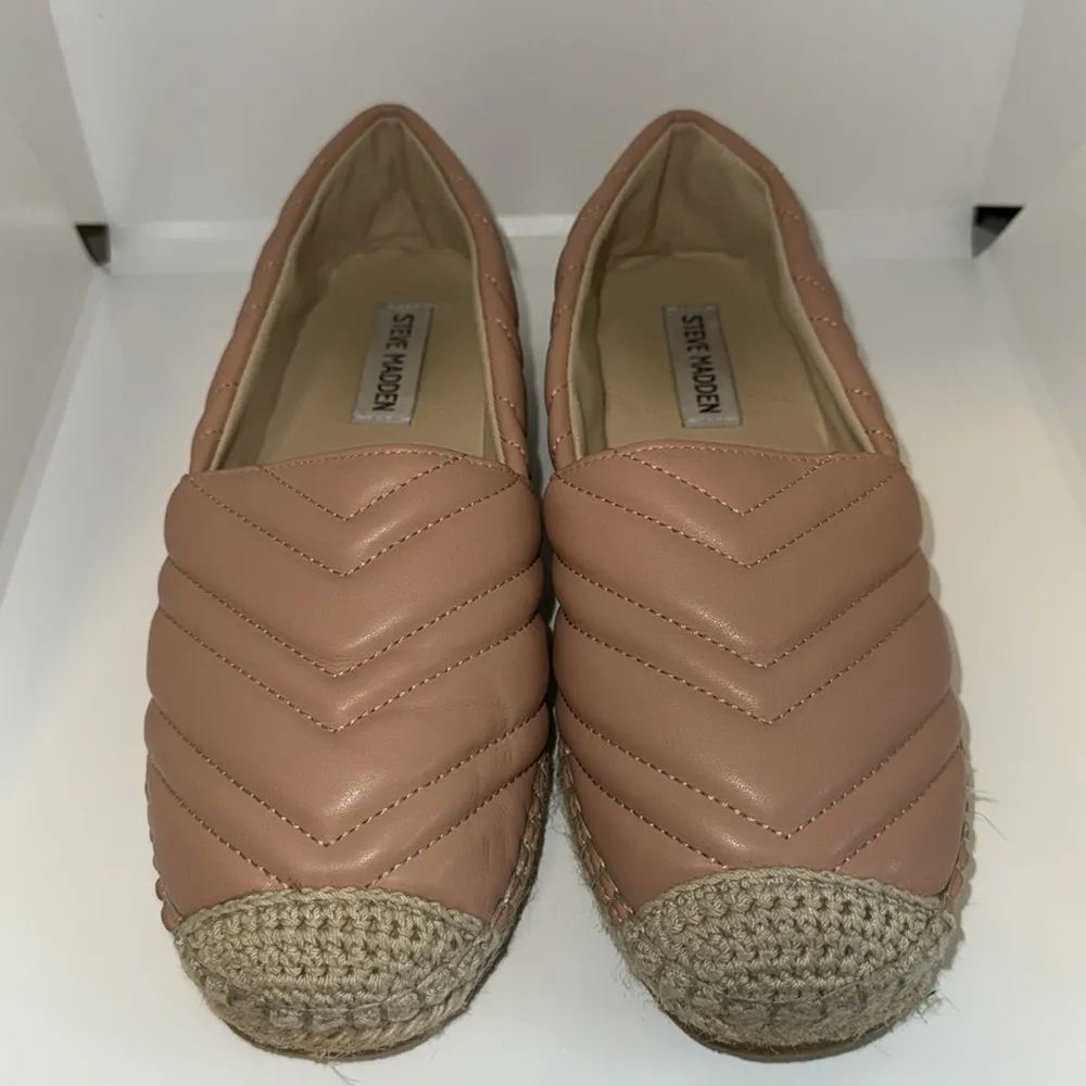 STEVE MADDEN Pink Platform Slip On Espadrille Loafers Women’s 7.5 Winnow - Image 3