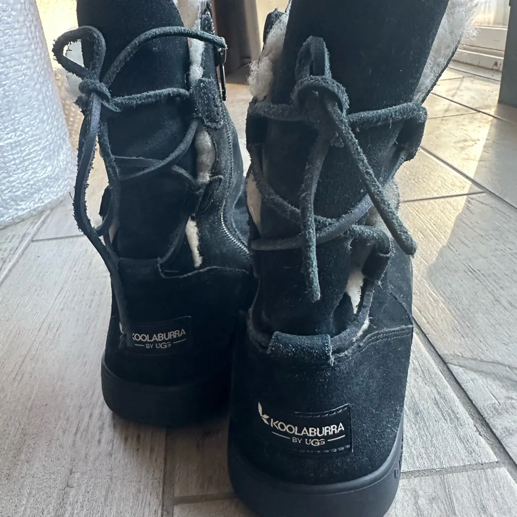 Koolaburra Black Winter Boots for Women Size 10 - Image 2