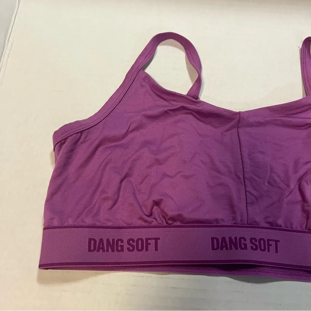 Duluth Trading Co Bra Dang Soft Bralette in Bright Orchid (Purple) Sz L EUC Purple Size L - Image 5