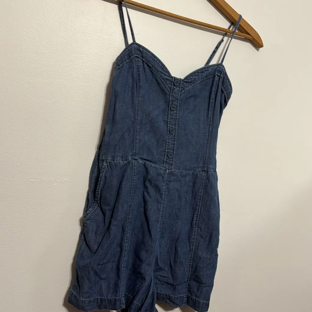 Abercrombie & Fitch Denim Romper - Image 5