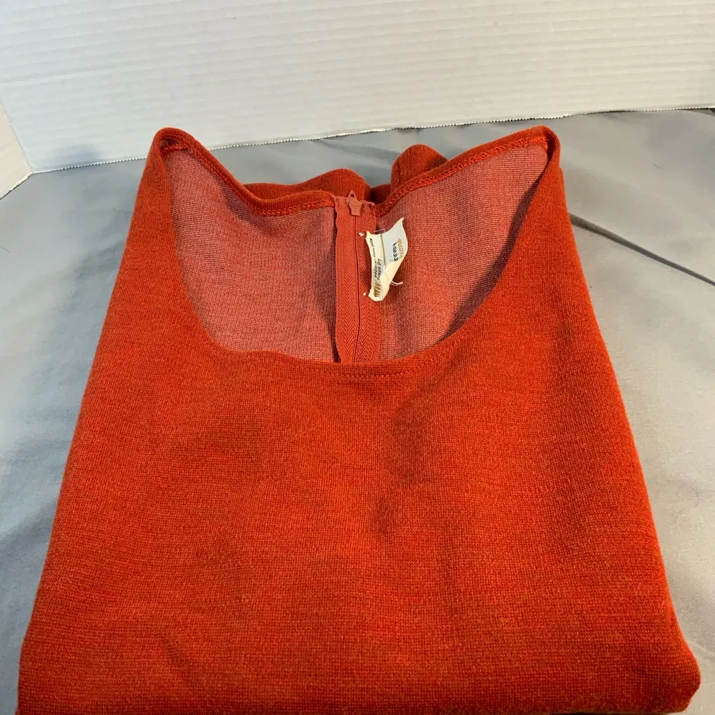 Vintage JCPenney Women's burnt Orange camisole/Tank Top size Medium. MCM Red - Image 8
