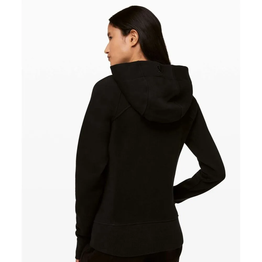 Lululemon Size 6 Scuba Hoodie Light Cotton Fleece Classic Fit Embroidered Logo - Image 2