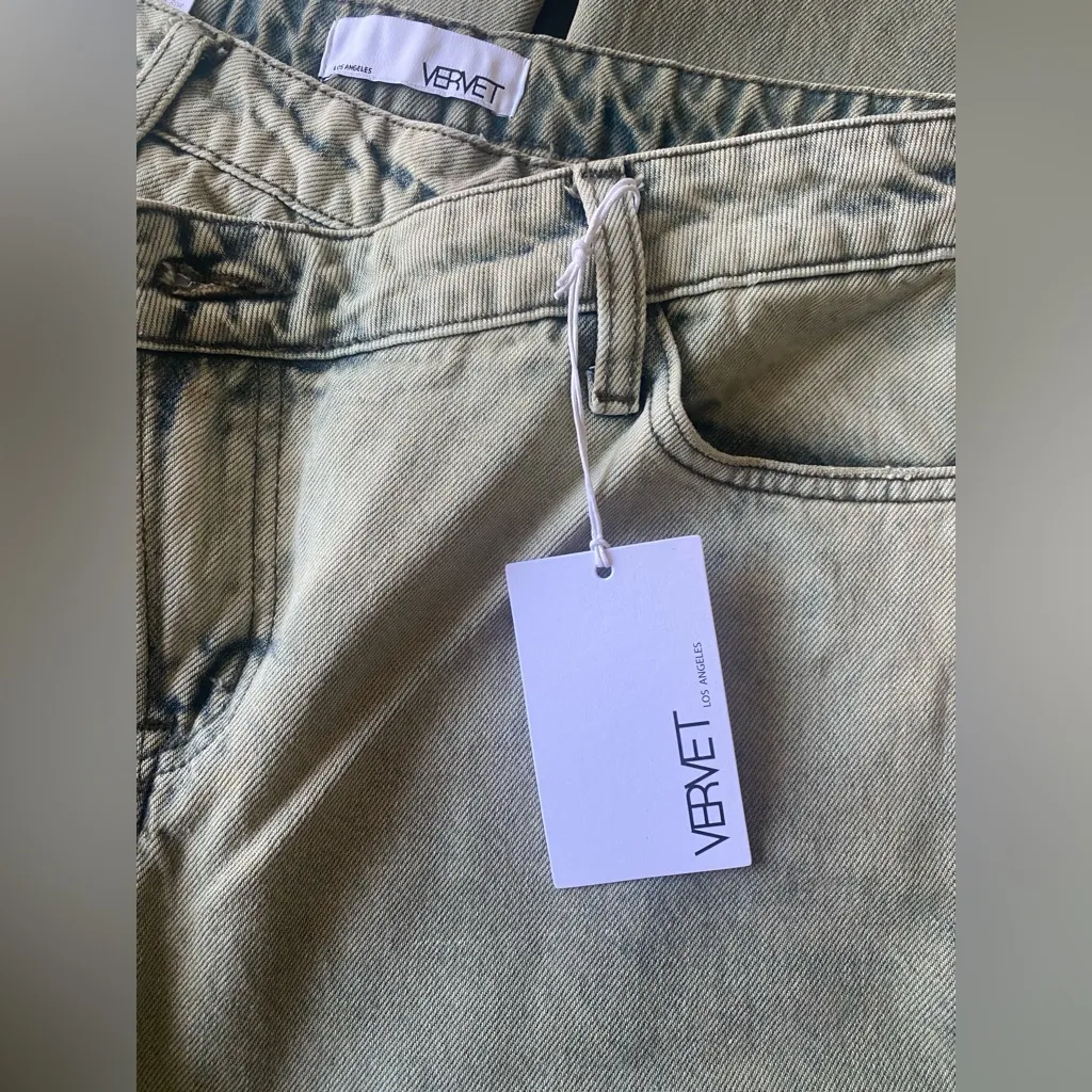 Vervet Beverly Super High Rise Straight Distressed‎ 100% Cotton Jeans Size 27 - Image 10
