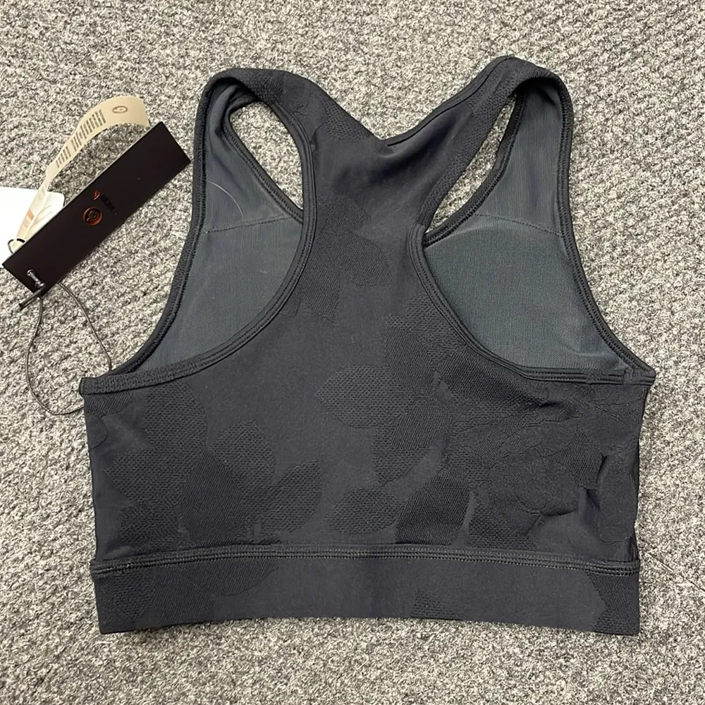 Mono B Black Racerback Sports Bra for Intense Workouts NEW Size small - Image 5