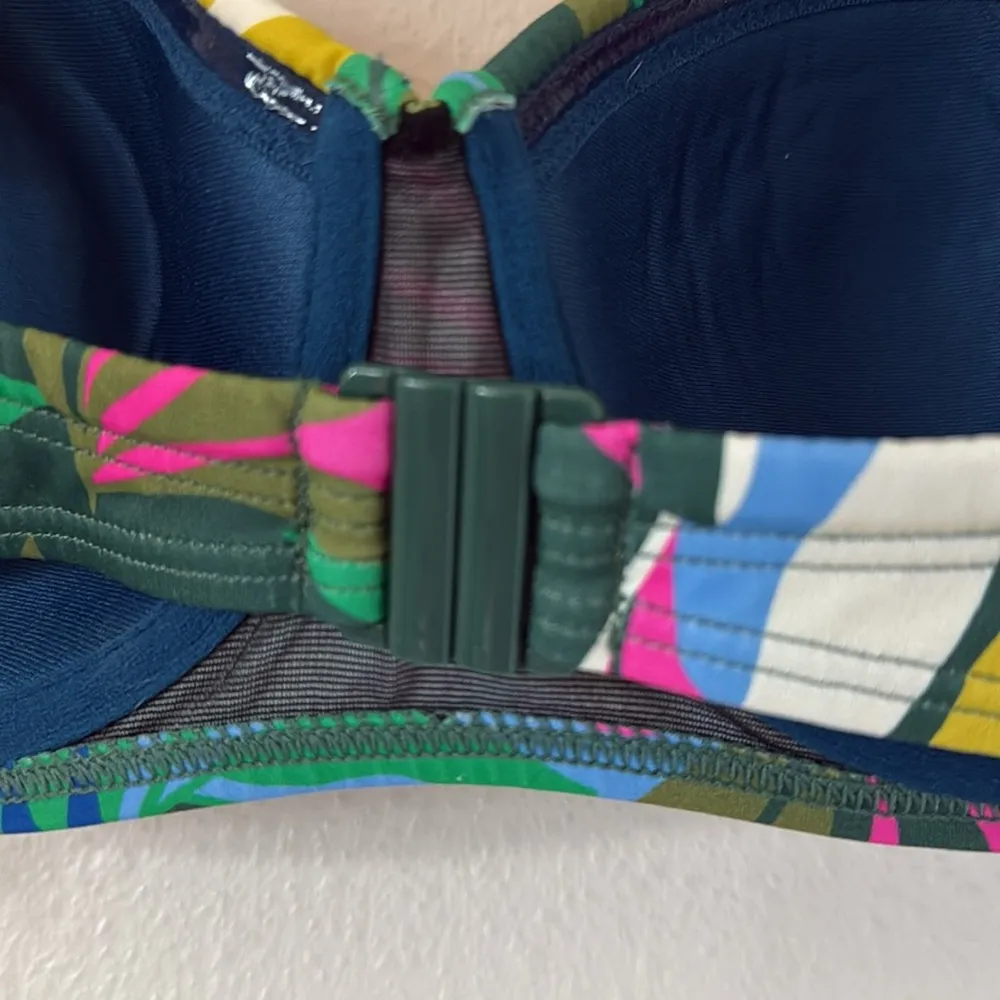 Boden Kythira Bikini Top Palm Leaf Tropical Flora 36A Pink Size undefined - Image 8