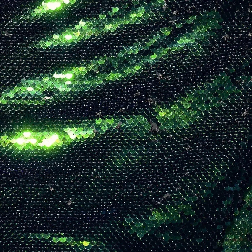 Lulus Dancefloor Favorite Green Multi Sequin Strapless Crop Top Size Small NWT - Image 7