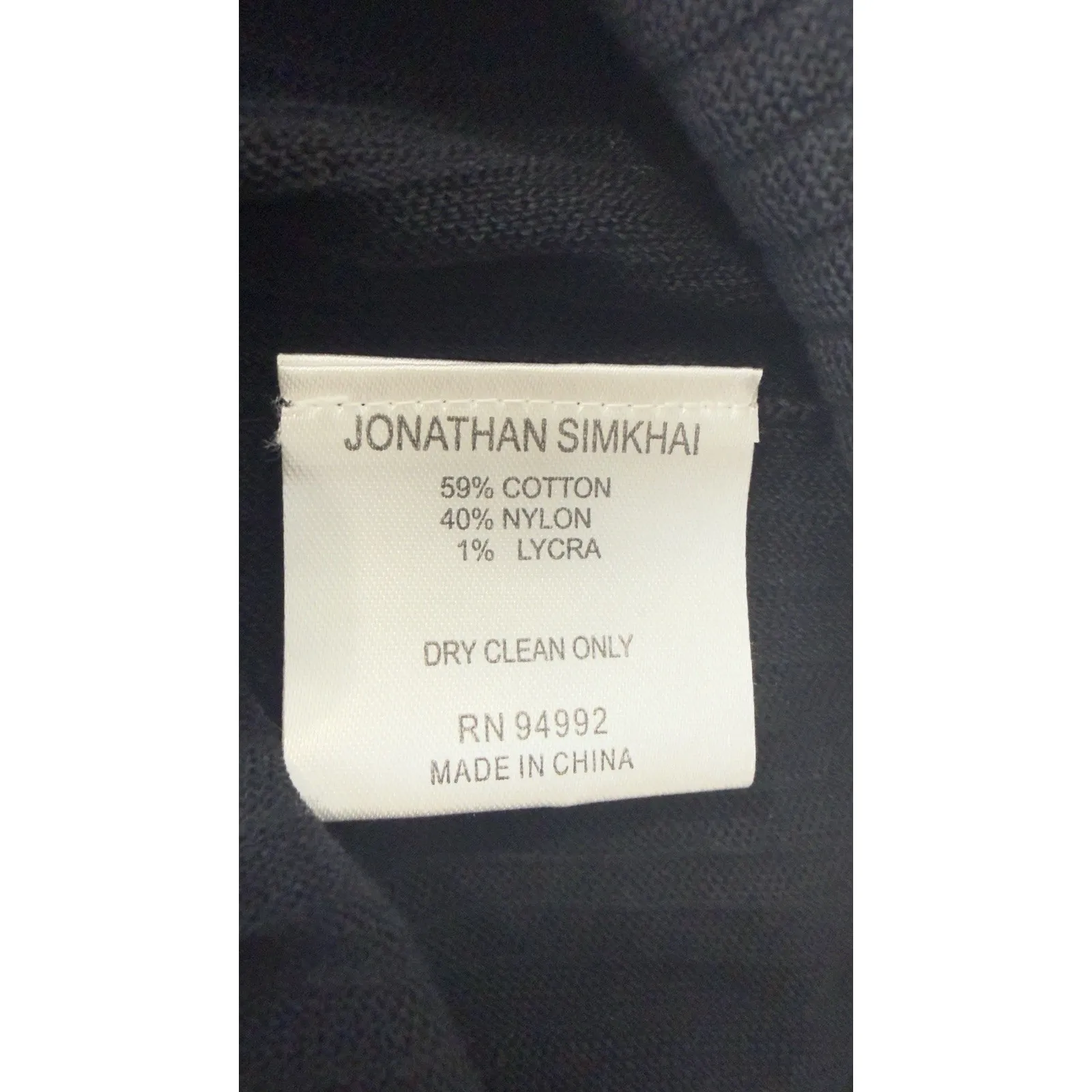 Jonathan Simkhai Black Ribbed Peplum Top, Long Puff Sleeves, Boat Neck, Size S - Image 9