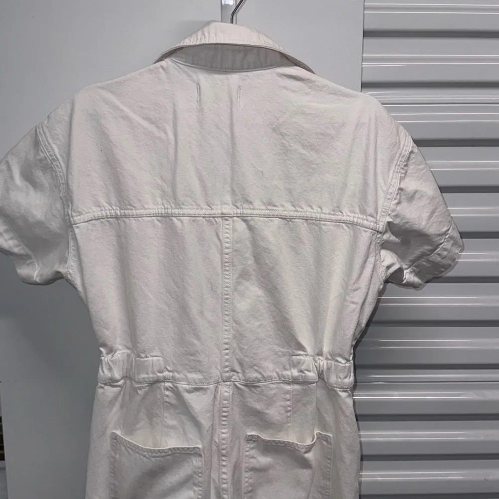 We The Free White Denim Jumpsuit Women's Size Large - Image 10