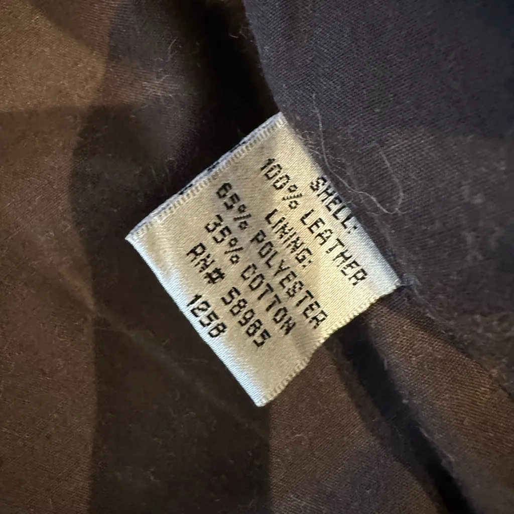 Era of Chaos Leather Moto Jacket | Vintage Style Brown Size 12 - Image 9