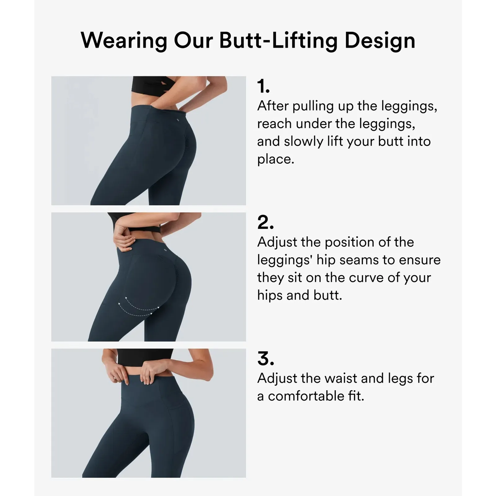 Halara UltraSculpt SoCinched Butt Lifting Tummy Control 7/8 Legging Carbon S - Image 6