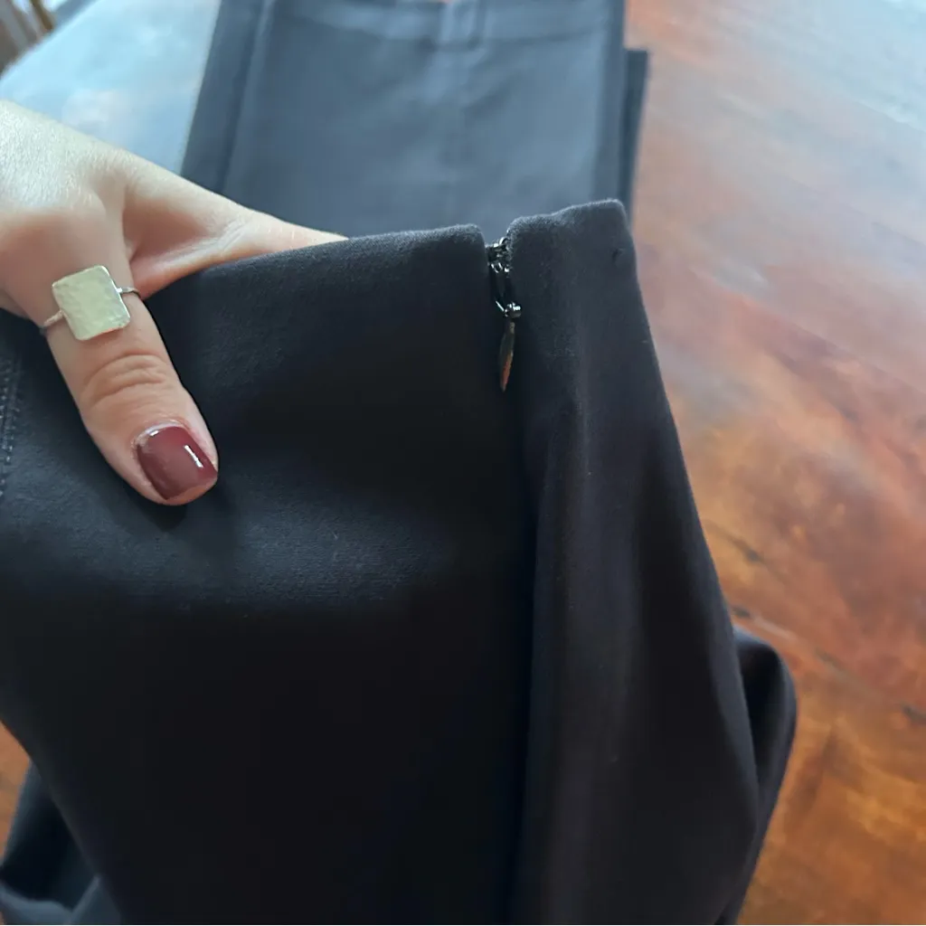 Talbots Portland Trouser Dress Pants‎ Flare Black Elastic Waist Size 2 - Image 4