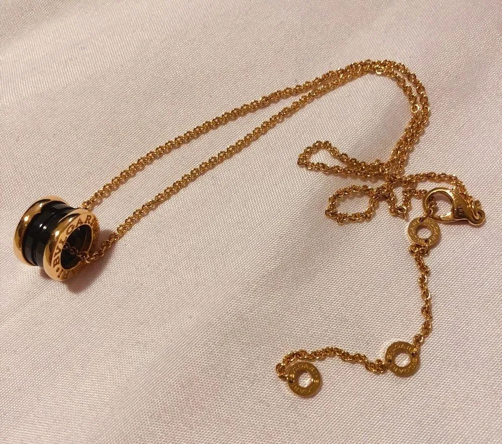 Bulgari B.Zero1 18k Rose Gold Necklace Pendant - Image 5