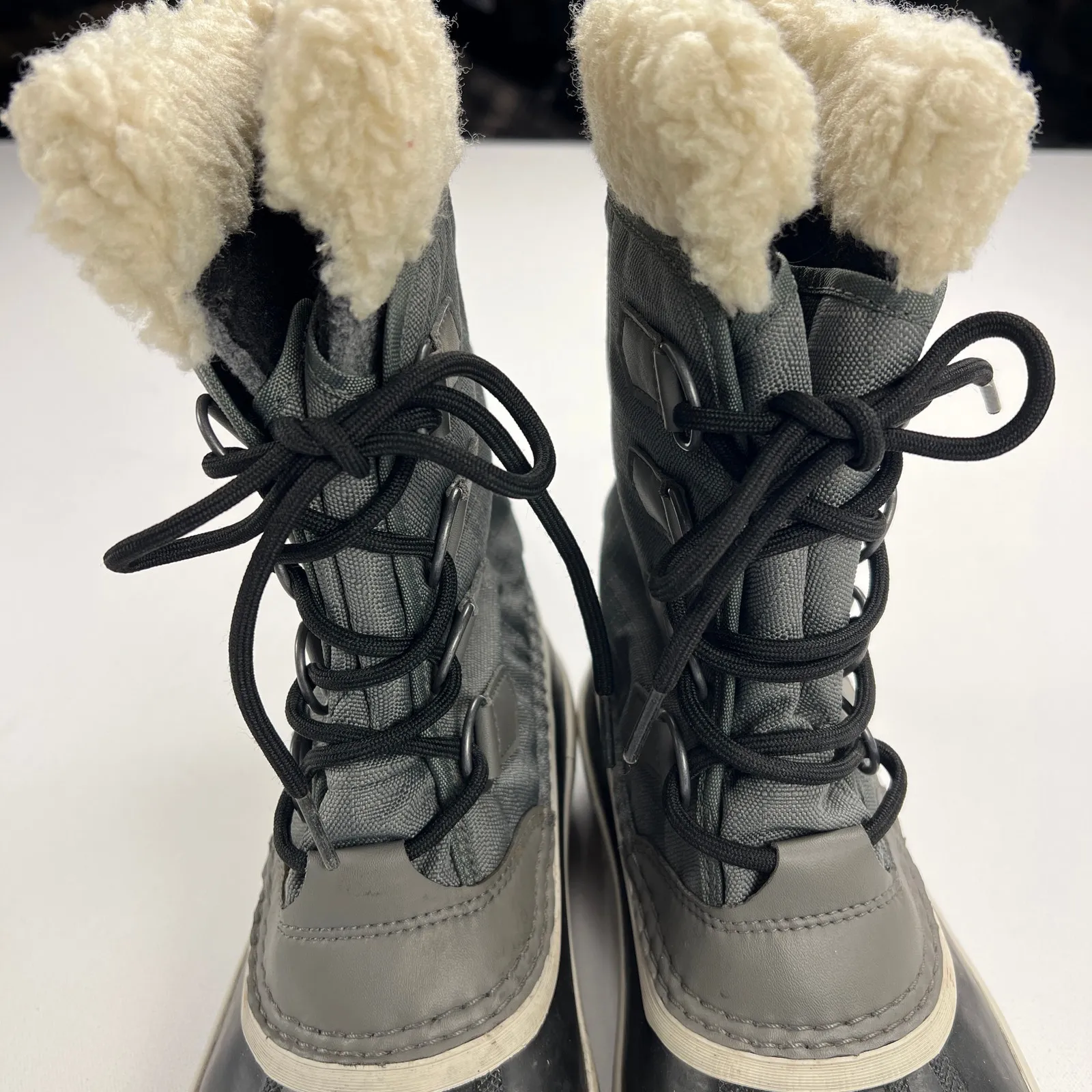 Sorel Carnival Waterproof Insulated Boot Quarry/Black Shearling Lined Size 7.5 - Image 9