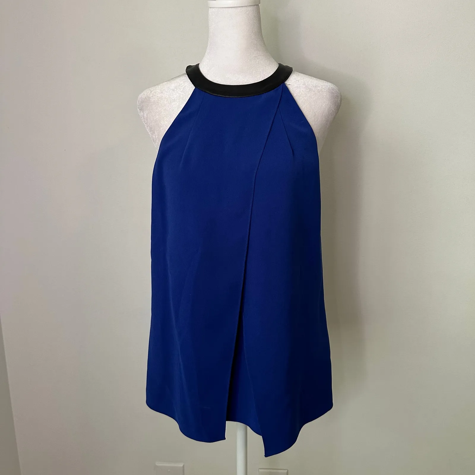 Tibi royal blue sleeveless top - Image 2