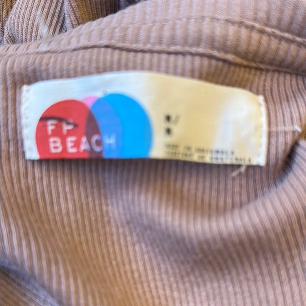 Free People FP Beach Ribbed Scoop Neck Short Sleeve Midi Dress NWOT - Image 6