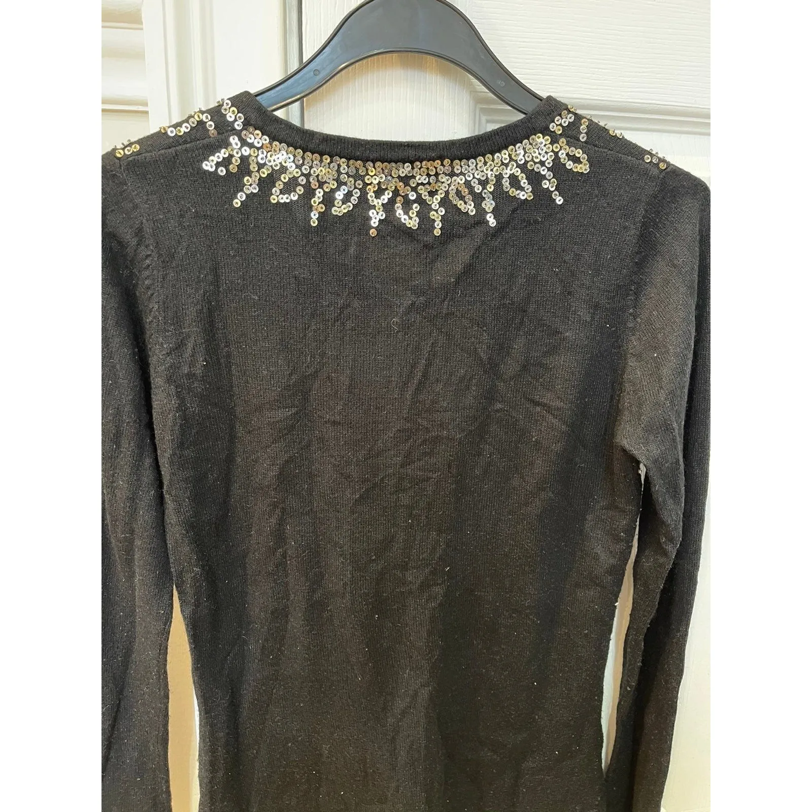 Indian inspired black top (Petite) - Image 3