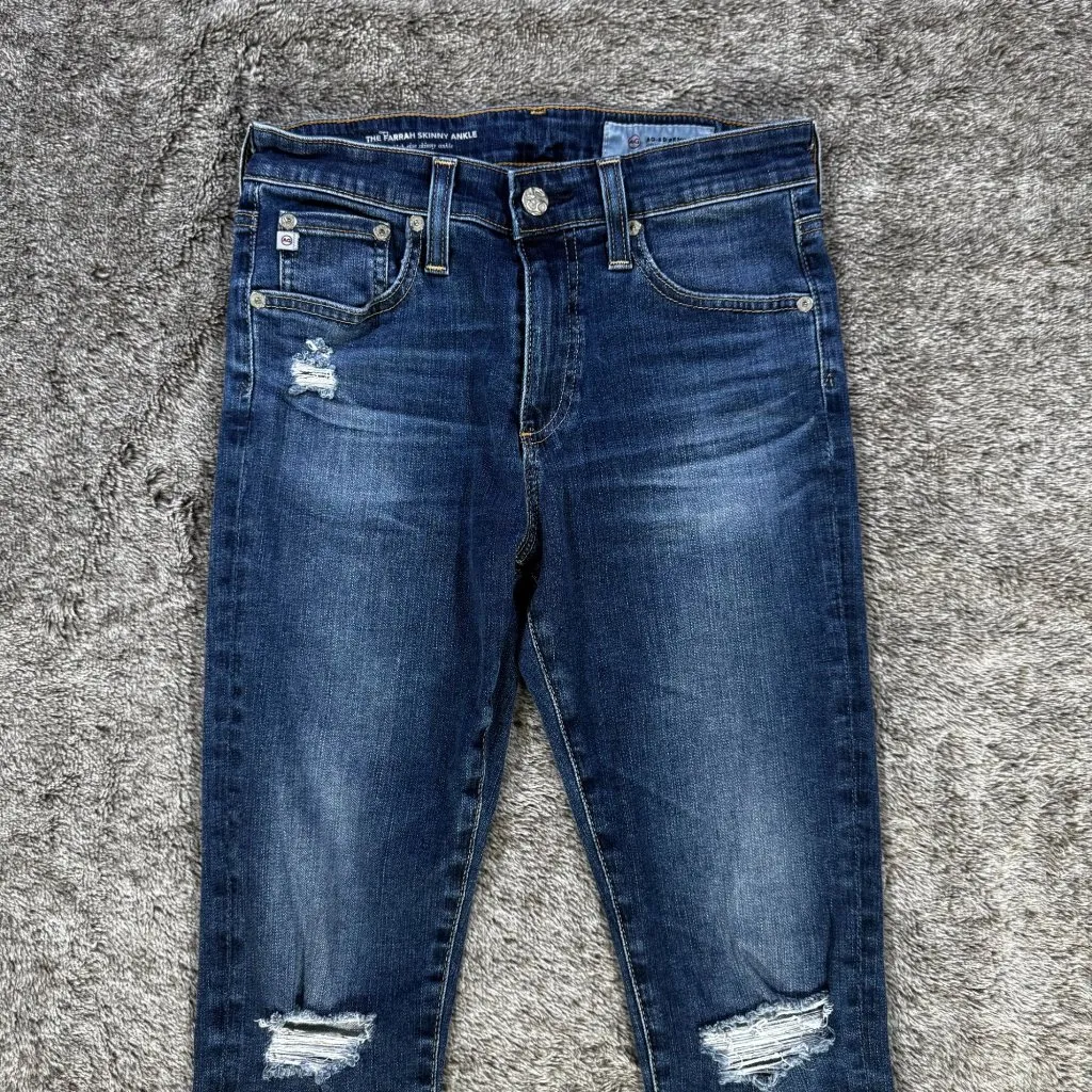 AG Denim Jeans Farrah Skinny Ankle High Rise Women's 26R - Image 4