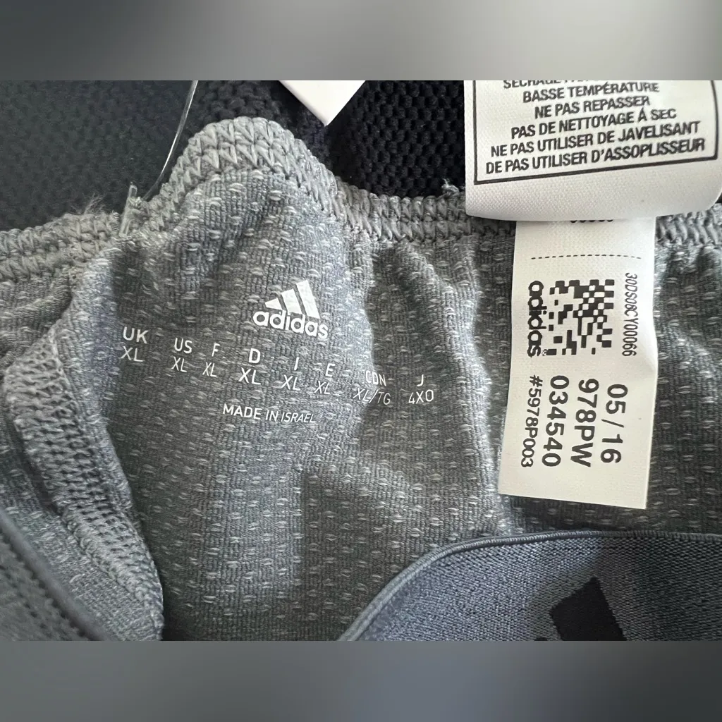 Adidas Techfit 3" Knit Athletic Running Gym Shorts AZ0665 Gray XL Womens NWT $60 - Image 13