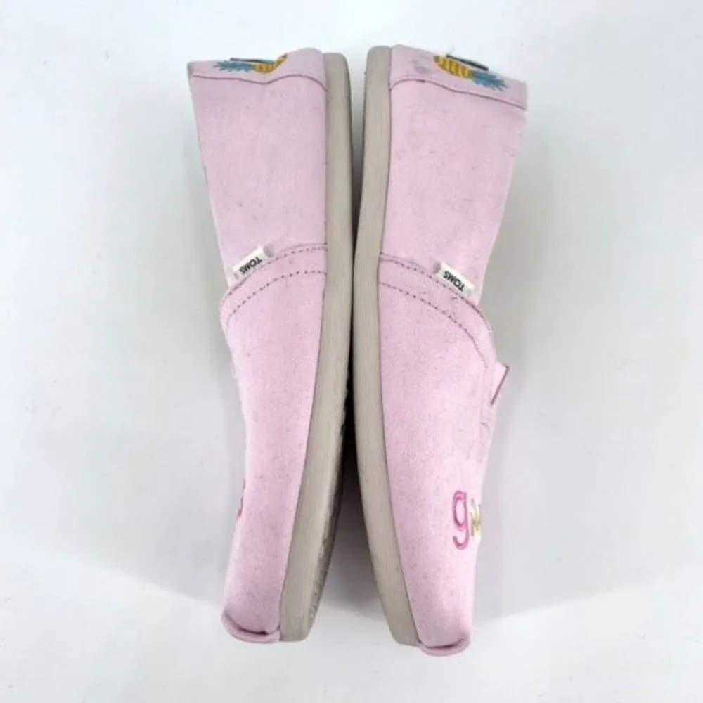 Toms‎ Women's Alpargata Light Pink Good Vibes Loafers Size 7.5 - Image 3