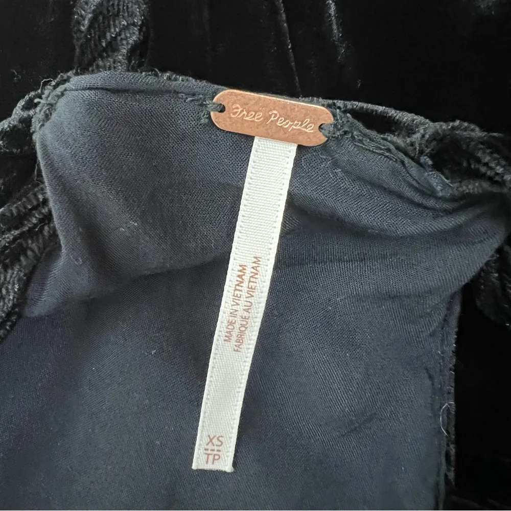 90s Forever Velvet Overall Size Extra Small XS Wide Leg Black NEW - Image 11