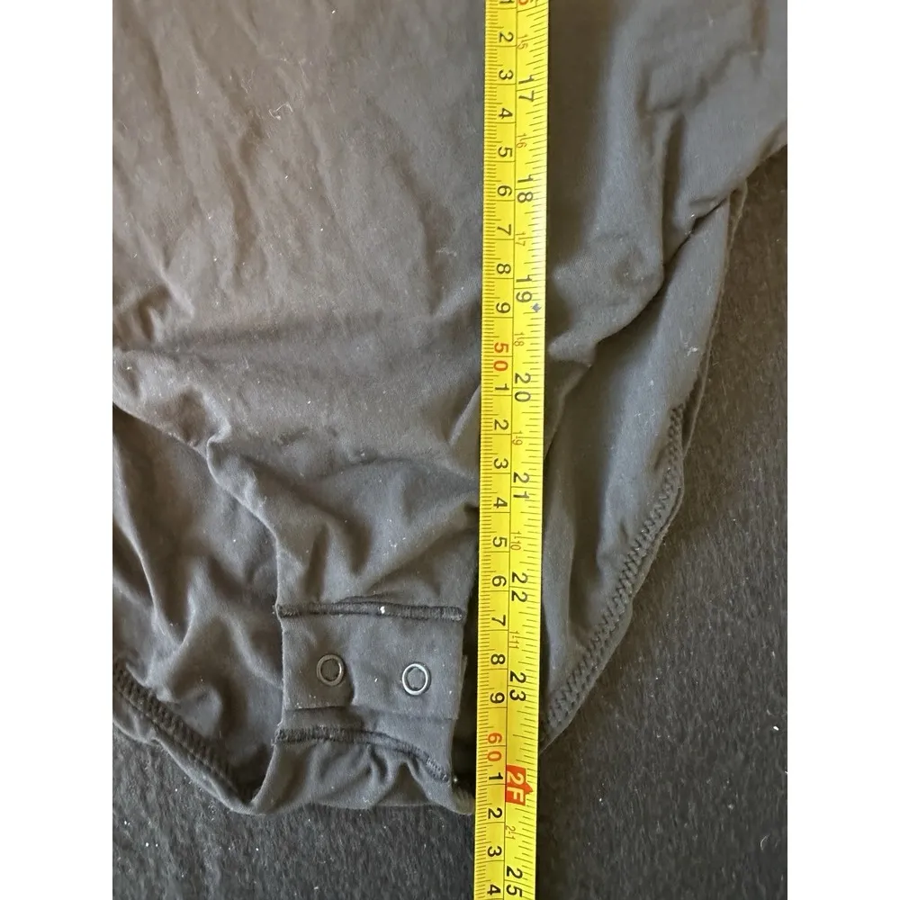 SKIMS Fits Everybody T-shirt Women's Black Short Sleeve Bodysuit Size S - Image 7