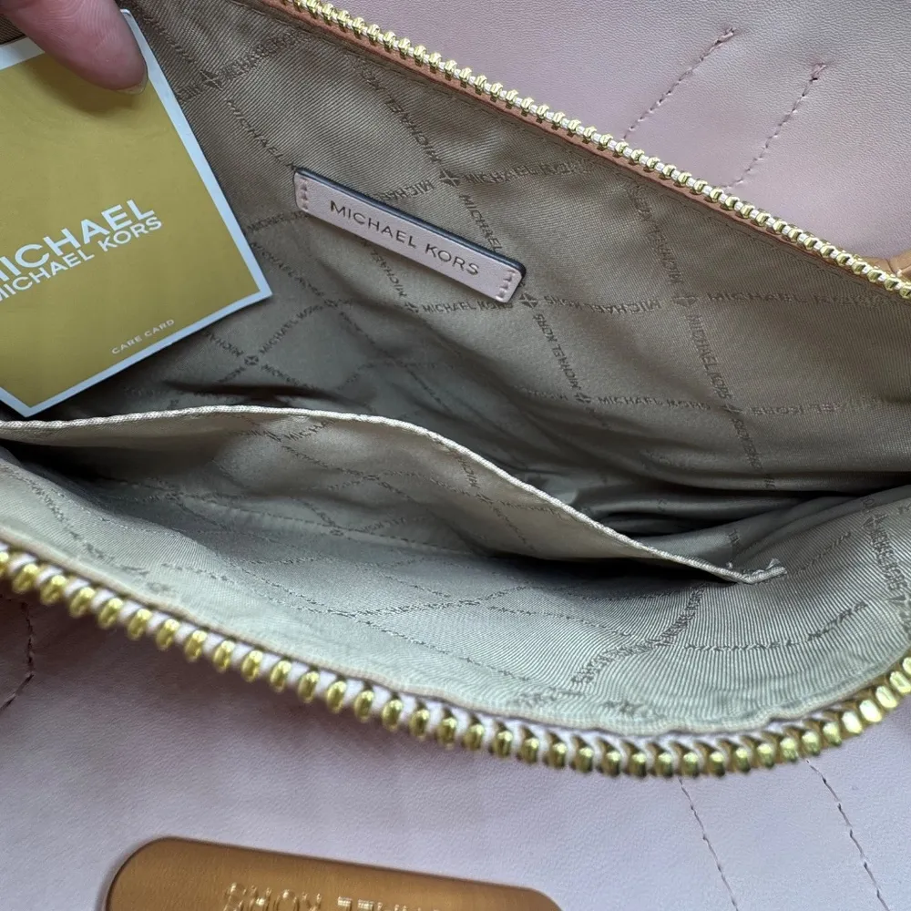 Michael Kors Pink Large Crossbody Satchel - Image 4