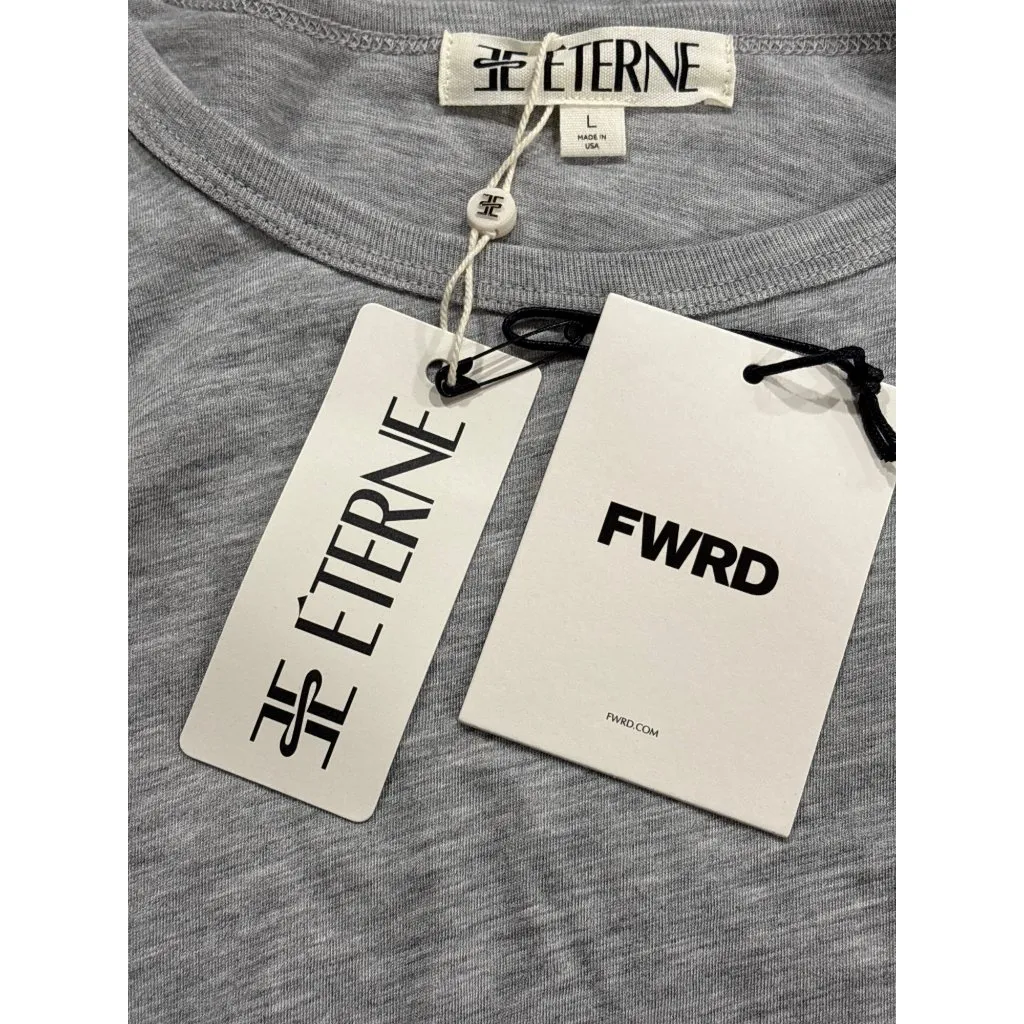 Eterne Fitted Crewneck Long Sleeve T - Image 8