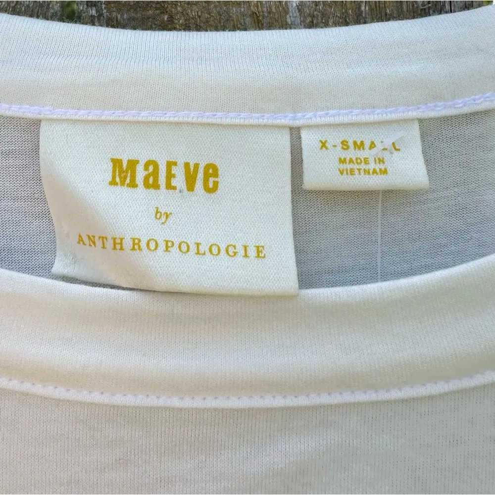 NWT Anthro Maeve Lace T-Shirt Slip Dress Sz XS - Image 10