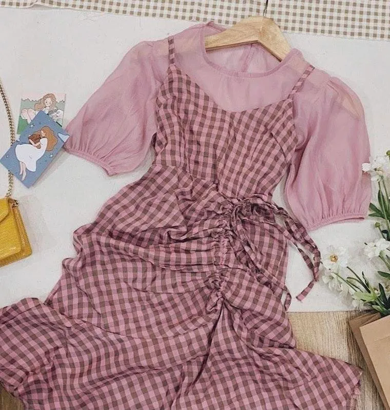 Set Top + Dress (15) Pink - Image 4