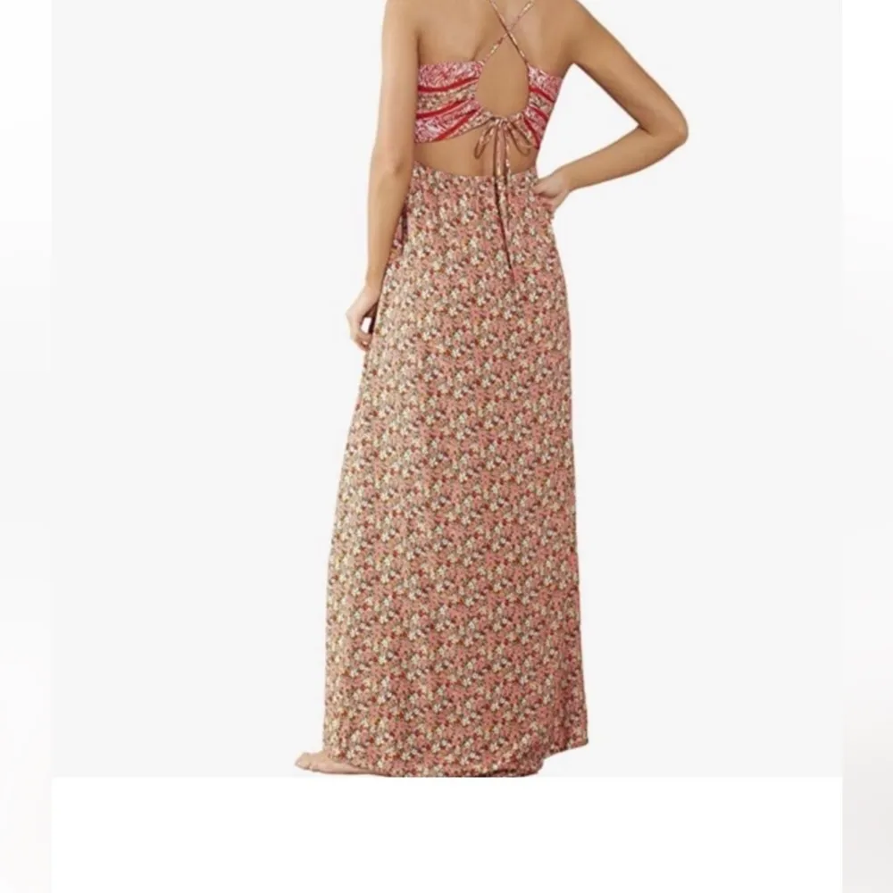 NEW NWOT Maaji Cherry Blossom Emery Maxi Dress reversible long floral size small - Image 7