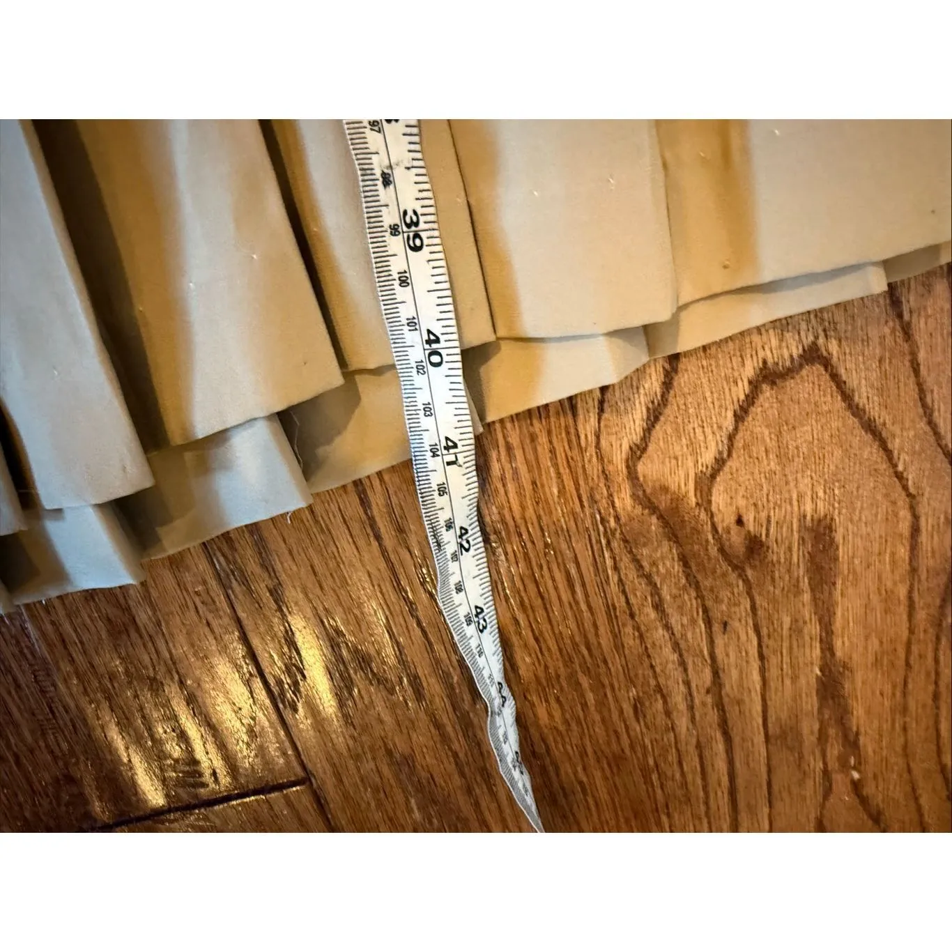 Anne Crimmins for Umi Collection vintage 100% silk taupe drop waist pleated dres Tan Size 6 - Image 7