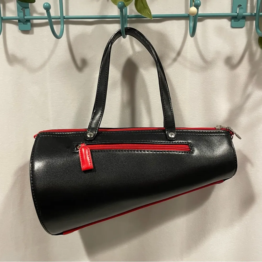 Vintage OSU Buckeyes handbag mega horn handbag cheerleader black red Ohio State - Image 8