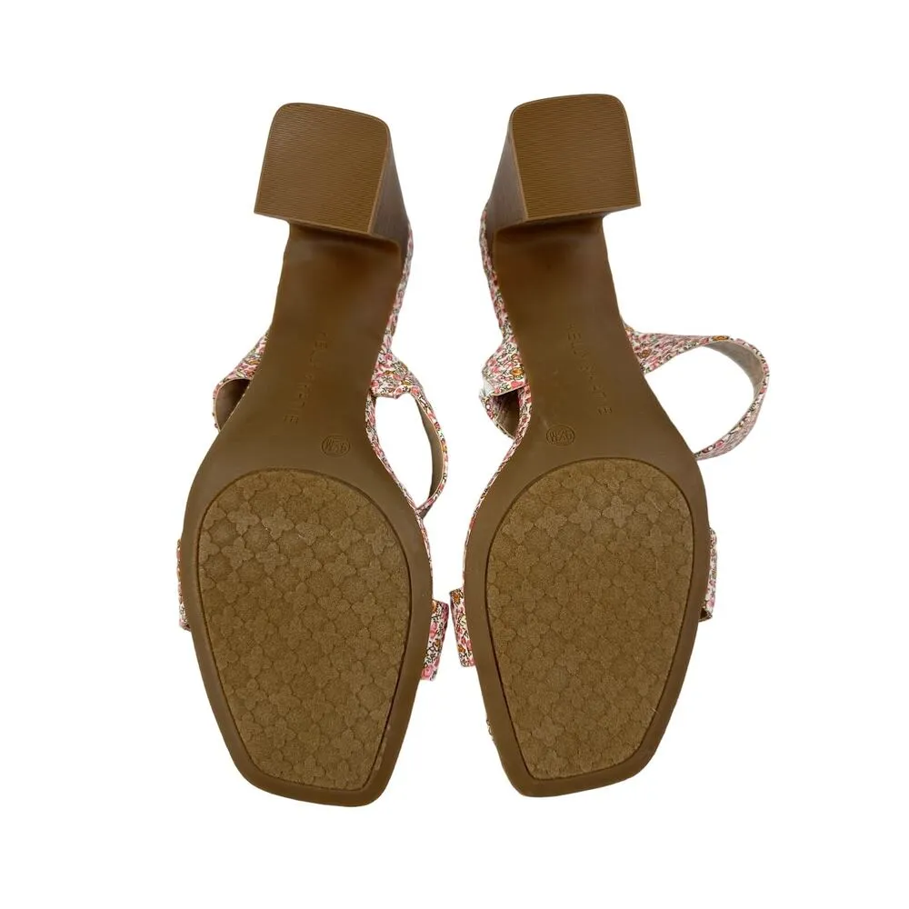Kelly & Katie - Kierra Floral Sandal in Pink Brown & White - Image 6