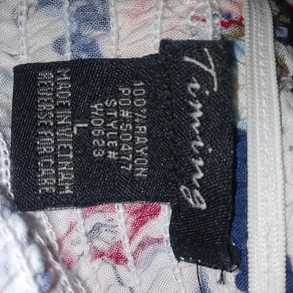 Timing L Strapless Red Blue Floral Maxi Dress - Image 4