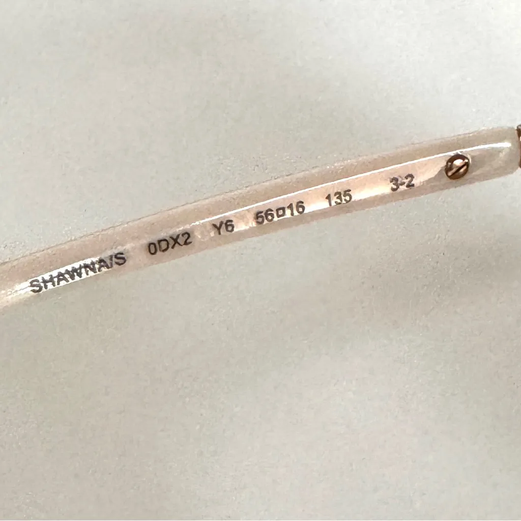 Kate Spade Shawna Light Pink Brown Gradient lens oversize sunglasses & case - Image 9