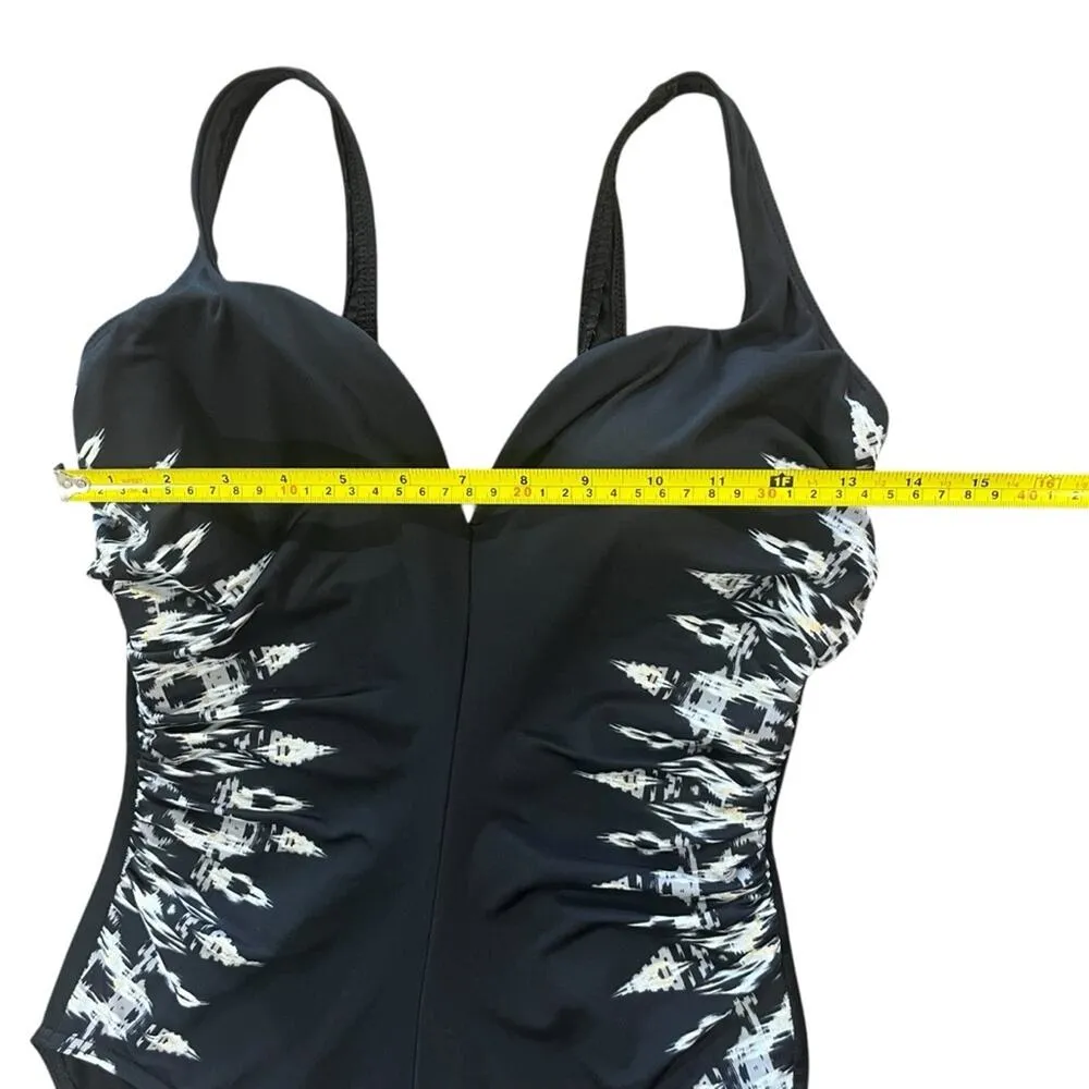 Miraclesuit Labyrinth Temptress Black Swimsuit Womens No Tag Size Resort Island - Image 10