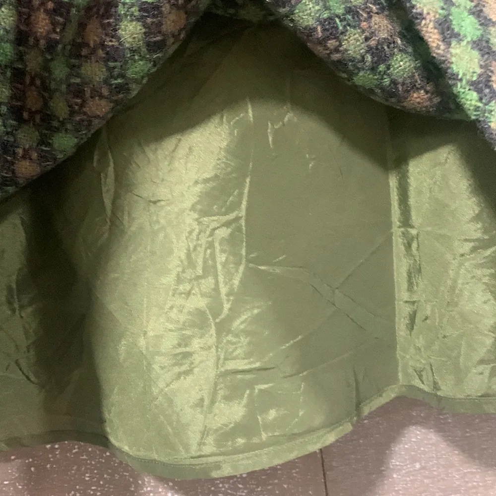 LOFT by Ann Taylor vintage wool blend green lined skirt 12P - Image 4