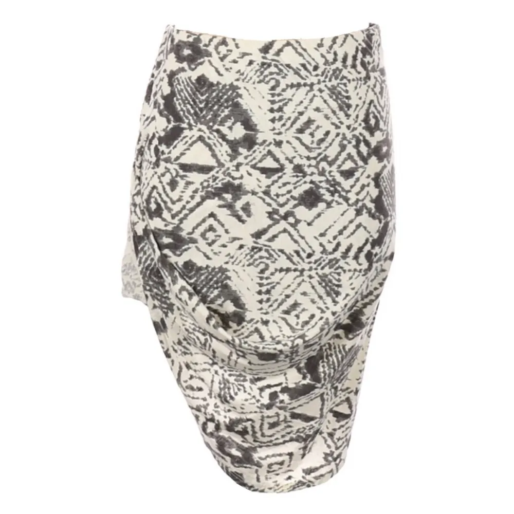new Pam & Gela ✲ Asymmetric Drape Stretch Knit Skirt ✲ Stone Print ✲ Size Small - Image 3