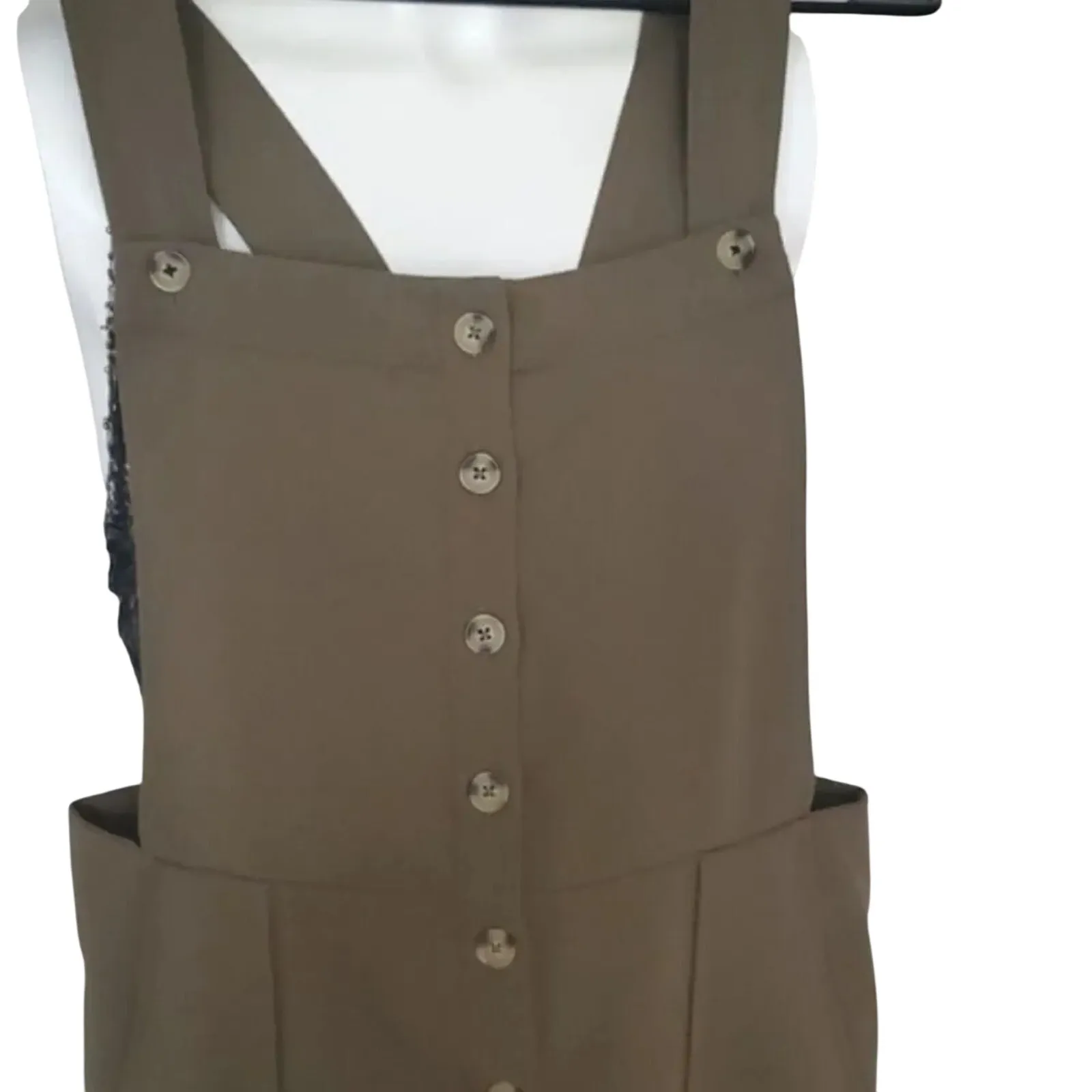 GOOD LUCK GEM Jumpsuit / Overalls in Olive Green, Size L New w/ Tag MSRP $120 - Image 11