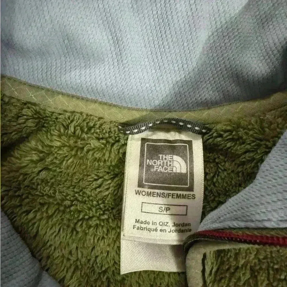 THE NORTH FACE Green Fleece Jacket Pullover 1/4 Zip Sherpa Soft Warm Women S - Image 2
